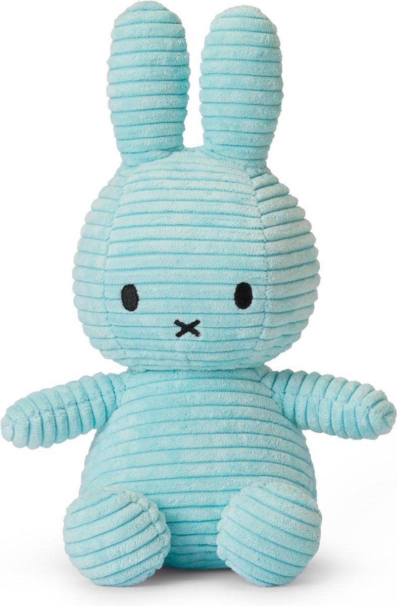 Nijntje Corduroy Turquoise 23cm ECO - Knuffel Turquoise