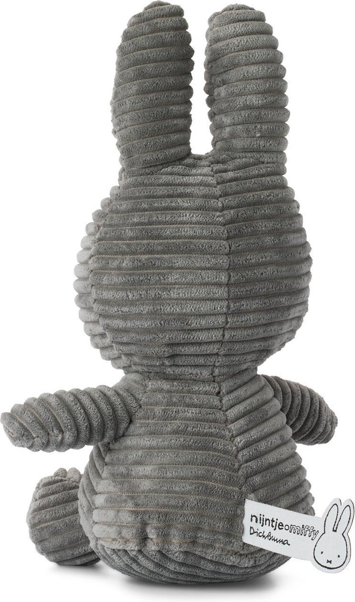 Nijntje Corduroy Grey 23cm ECO - Knuffel Grey