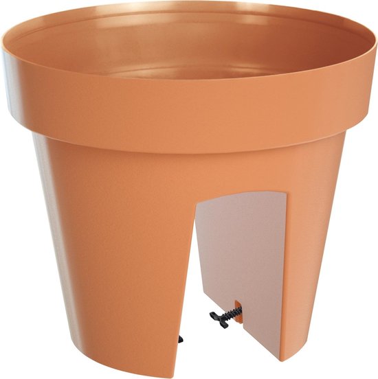 Bloempot Terracotta 5 Liter Vorstbestendig UV-bestendig Balkon Reling Hangend
