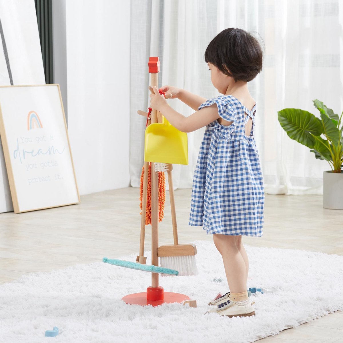 Viga Toys® Houten Speelgoed Schoonmaak Set — afbeelding 5