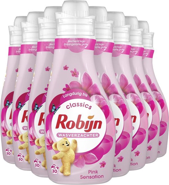 Robijn Pink Sensation Wasverzachter - 8 x 30 wasbeurten - Voordeelverpakking