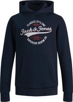 JACK&JONES JUNIOR JJELOGO SWEAT HOOD 2 COL 21/22 NOOS JR Jongens Trui - Maat 152