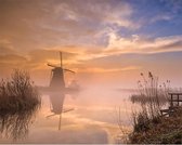 Schilderenopnummers.com® - Schilderen op nummer volwassenen - Molen kinderdijk - 40x50 cm - Paint by numbers