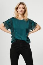 Vero Moda T-shirt Vmperi Ss Top Wvn 10250060 Sea Moss Dames Maat - M