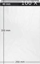 COEX LDPE Verzendzakken - Gripzakjes - 250 x 350 + 40mm - 100 Stuks DIN B4 - Enveloppen - Verzendzakken Voor Kleding - Verzendzakken Webshop - Verzendzakjes