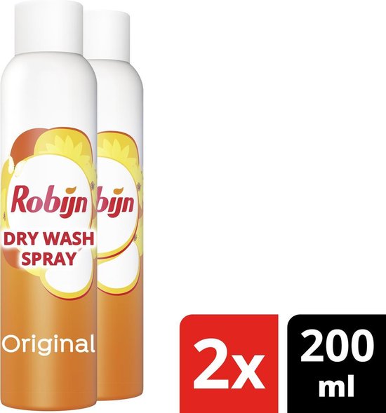 Robijn Original Dry Wash Spray - 2 x 200 ml - Voordeelverpakking