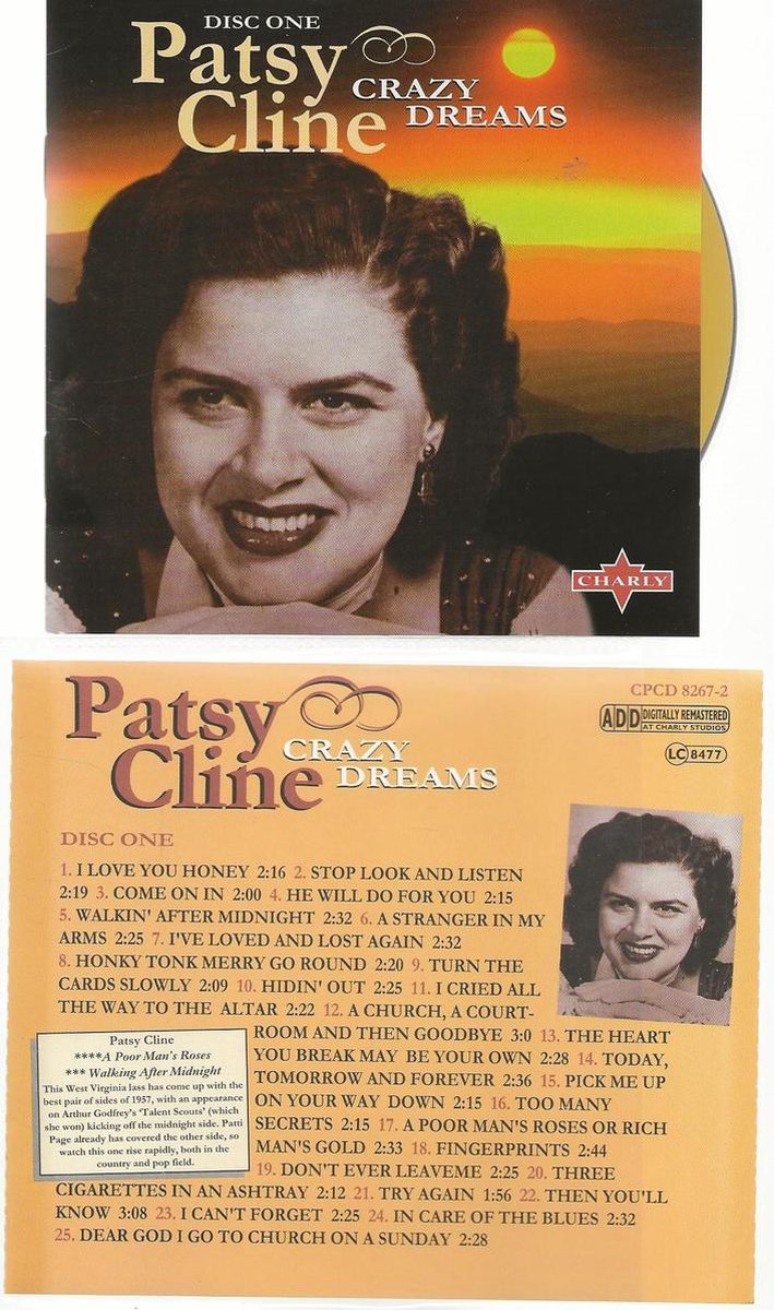 PATSY CLINE - CRAZY DREAMS ( part 1 )