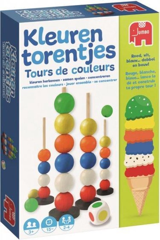 Afbeelding van het spel kinderspel kleurentorentjes 19 cm