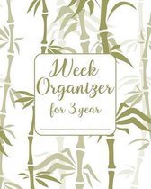 Week Organizer for 3 year