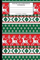 Wide Ruled Composition Notebook 6  x 9 . 120 Pages.