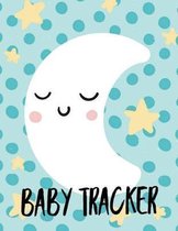 Baby Tracker: White Moon Design Log Book for Baby Activity