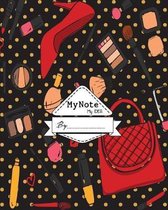 Notebook: My Note My Idea,8 x 10, 110 pages: Cosmetic collection