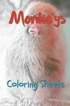 Monkey Coloring Sheets