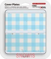 New Nintendo 3DS cover plates - Ruit blauw