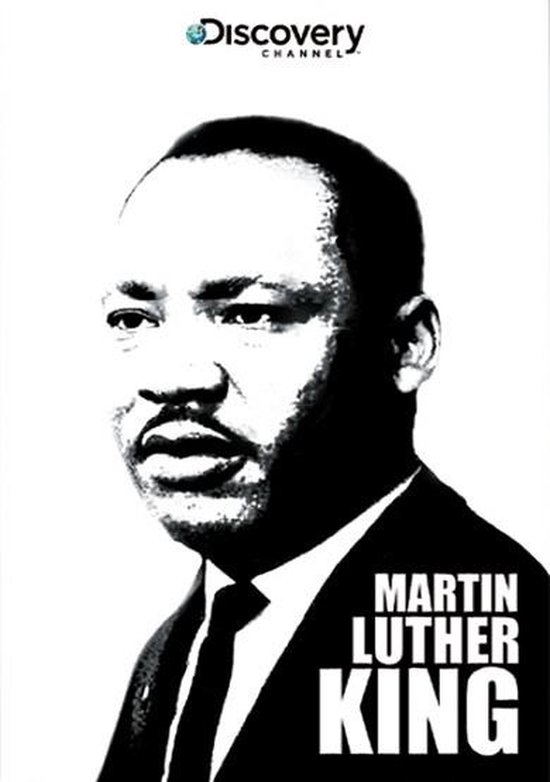 Martin Luther King DVD cover met portret van Martin Luther King Jr. en Discovery Channel logo.