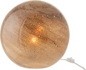 J-Line Lamp Dany Rond Glas Bruin L