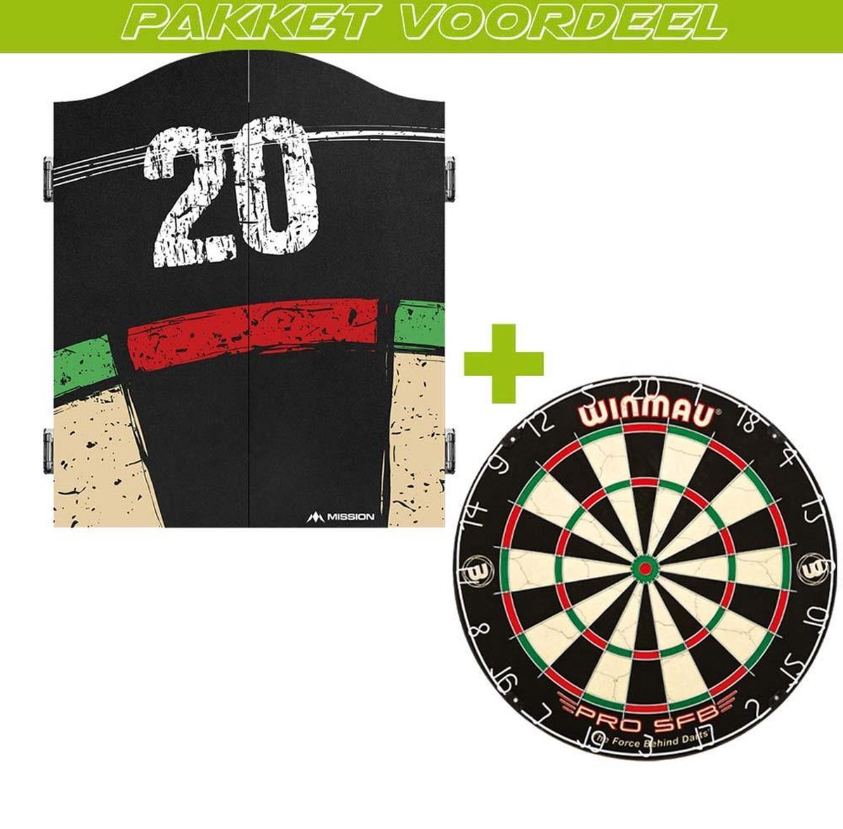 Mission Double Tops + Winmau Pro SFB + Exclusief