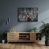 KEK Original - Dieren Hert - wanddecoratie - 150 x 100 cm - muurdecoratie - Dibond 3mm -  schilderij
