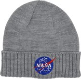 NASA Beanie Muts - grijs - Nasa logo - Unisex - one size