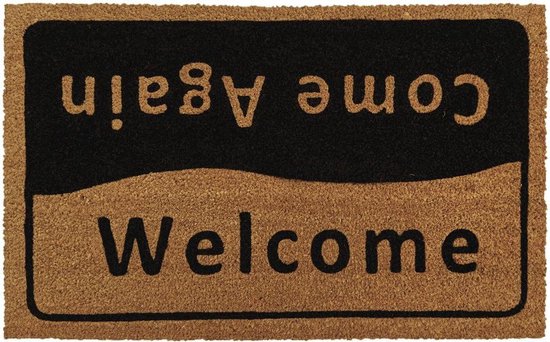 Tapis coco Welcome - Come Again - Paillasson 50x80 cm