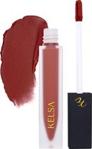 Kelsa Cosmetics - Matte Liquid Lipstick - Chéngsè- Oranje-Rood