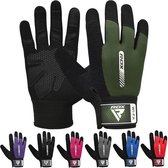 RDX Sports Fitness Handschoenen W1 - Full Finger Grijs - L