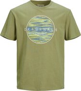 Jack & Jones T-shirt Jormilton Tee Ss Crew Neck 12193545 Martini Olive/relaxed Mannen Maat - XL