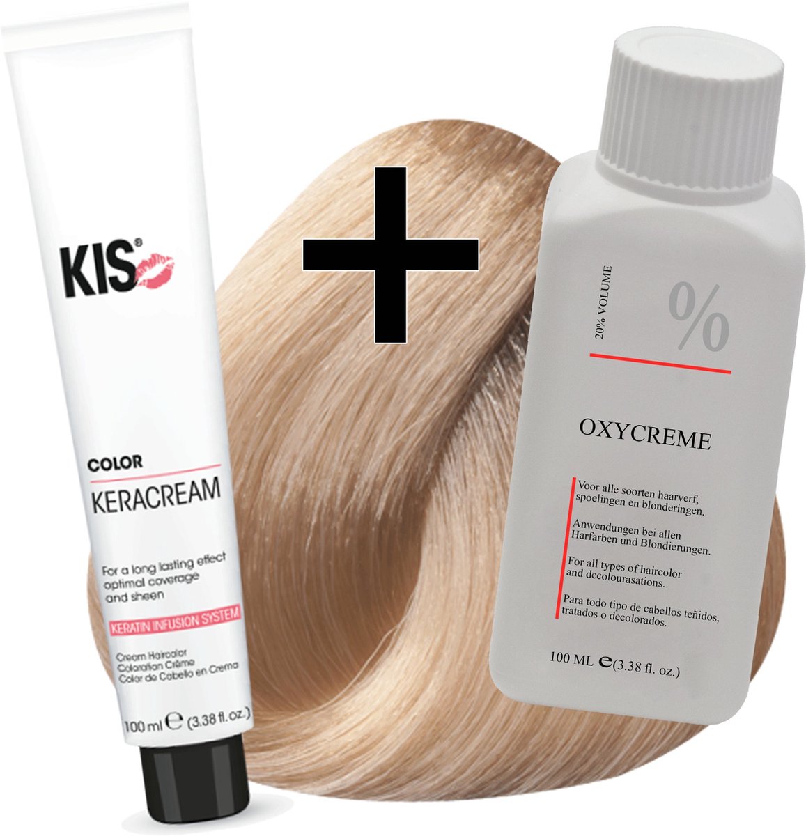 KIS haarverfset - 9FS Zweeds blond - haarverf & waterstofperoxide