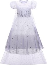 Prinses - Elsa jurk - Sparkle - Prinsessenjurk - Verkleedkleding - Maat 110/116 (120) 4/5 jaar