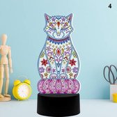 Diamond painting Led tafel lamp - Poes