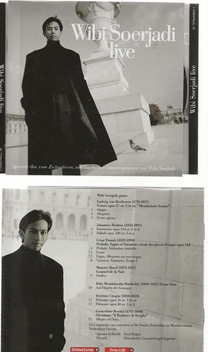 WIBI SOERJADI LIVE - PIANO - CD ALBUM