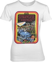 Stranger Things Dames Tshirt -L- Retro Poster Wit