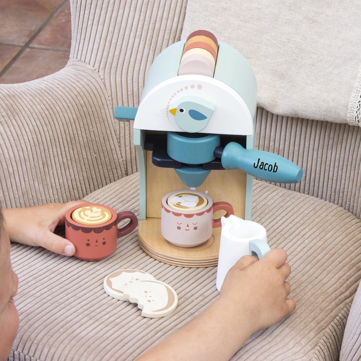 TENDER LEAF Playing - Babyccino Maker - 15X20X20,5Cm - Hout - 3 Jaar