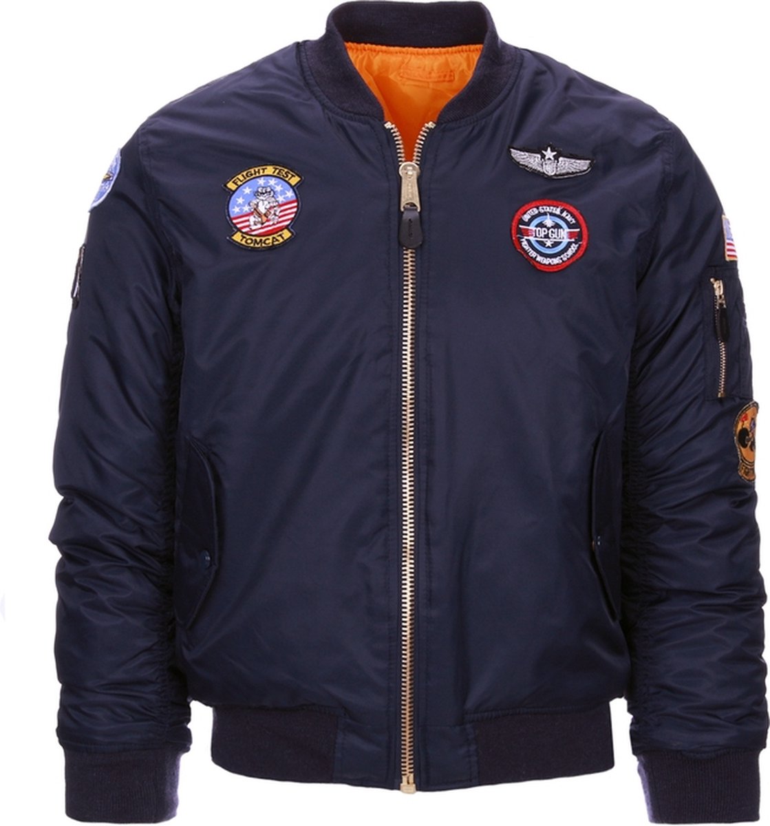 Fostex Garments Kids MA-I flight jacket USAF Blauw
