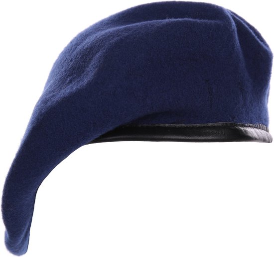 Qinfren Klassieke baret voor dames, effen, gebreid, warm, zacht, voor
