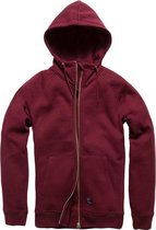 Vintage Industries Basing hooded zip sweater cranberry