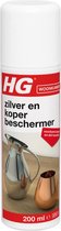 HG zilver en koper beschermer - 200ml - geeft onzichtbare bescherming - voorkomt dofheid - ook voor messing en brons