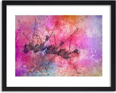 Foto in frame , Abstracte dansers ​, 120x80cm , multikleur  , Premium print