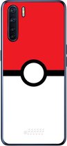 6F hoesje - geschikt voor OPPO A91 -  Transparant TPU Case - Pokeball #ffffff