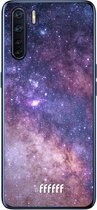 6F hoesje - geschikt voor OPPO A91 -  Transparant TPU Case - Galaxy Stars #ffffff