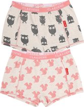 Claesen's meisjes onderbroek - Owl Squirl - 2-pack maat 128-134