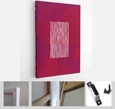 Set of Abstract Hand Painted Illustrations for Postcard, Social Media Banner, Brochure Cover Design or Wall Decoration Background - Modern Art Canvas - Vertical - 1883932735 - 115*