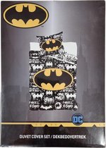 DC Batman Tweezijdig Dekbedovertrek 140 x 200 cm + 60 x 70 cm Kussensloop