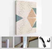 Mid Century Modern Design. A trendy set of Abstract Hand Painted Illustrations for Wall Decoration, Social Media Banner, Brochure Cover Design - Modern Art Canvas - Vertical - 1952