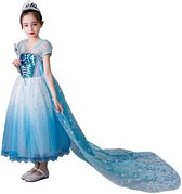 Frozen - Elsa Jurk - Prinsessenjurk - maat 92/98 (100)- Verkleedkleren  Meisje -... | bol.com