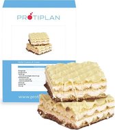 Protiplan | Wafel Cookies & Cream | 10 x 20,55 gram | Koolhydraatarme Wafel | Snel afvallen zonder hongergevoel!