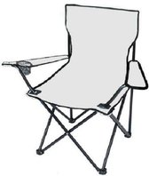 Multifunctionele Visstoeltje Opvouwbaar Met Rugleuning - Camping Klapstoel / Vouwstoel, Strandstoel met Opslagbox Grijs