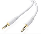 AUX kabel van 1 meter - 3.5 mm Stereokabel Audiokabel - 1 Meter - Audiojack - Wit