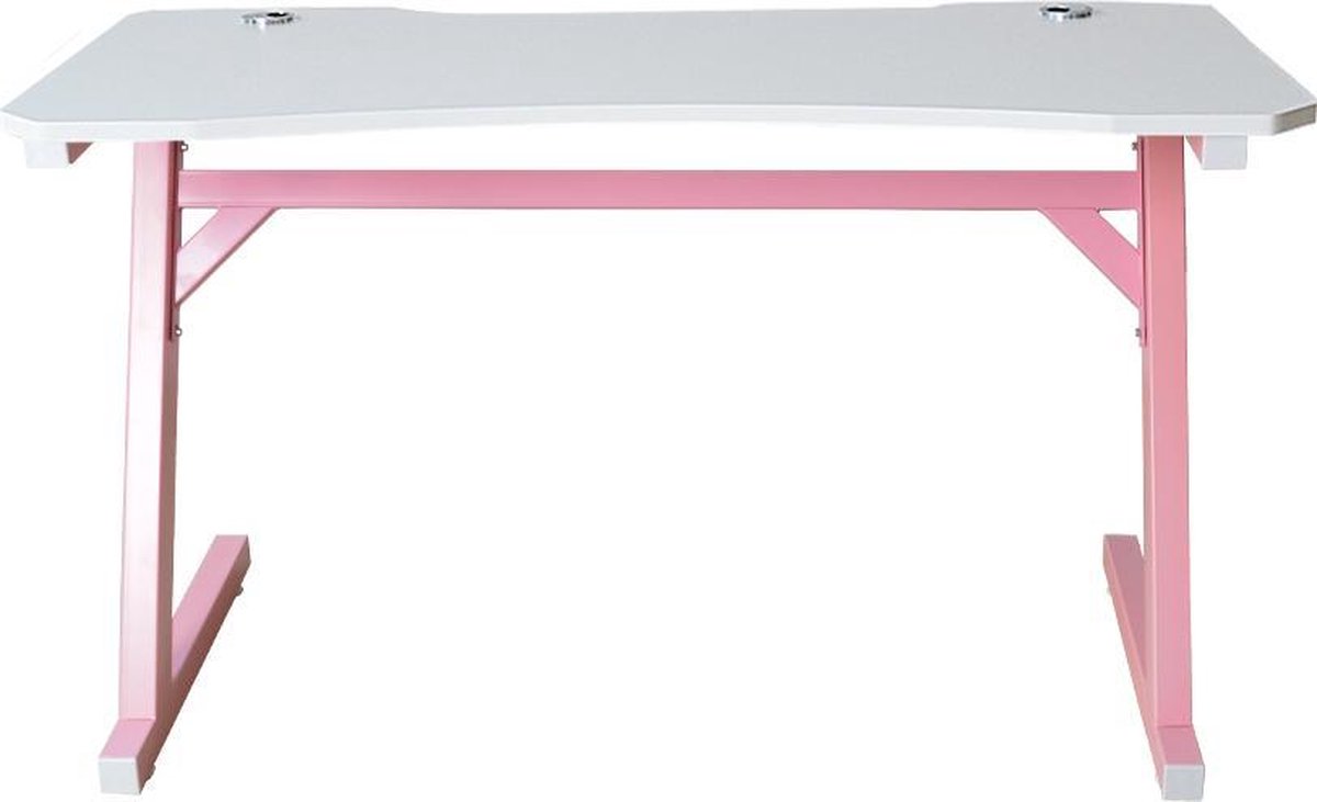 null Roze Meisje Kinderbureau Computertafel - afbeelding 5