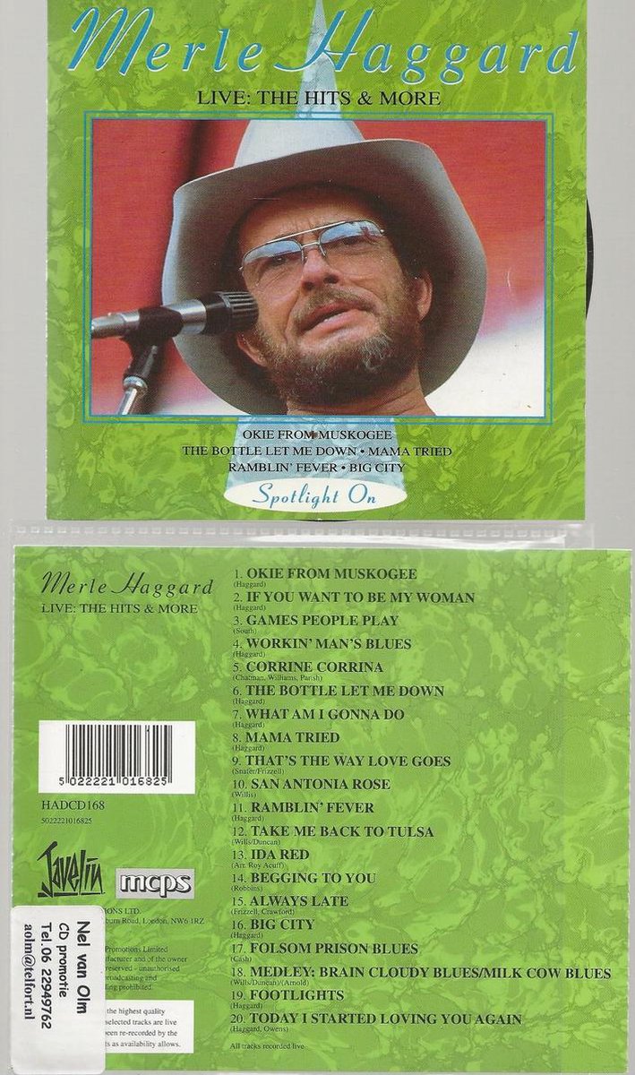 MERLE HAGGARD-LIVE HITS & MORE